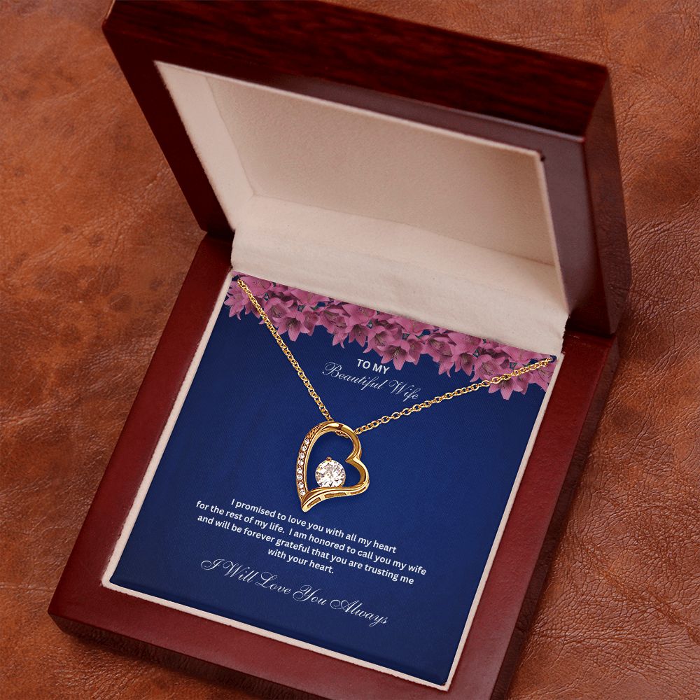TO MY Beautiful Wife | Forever Love Necklace