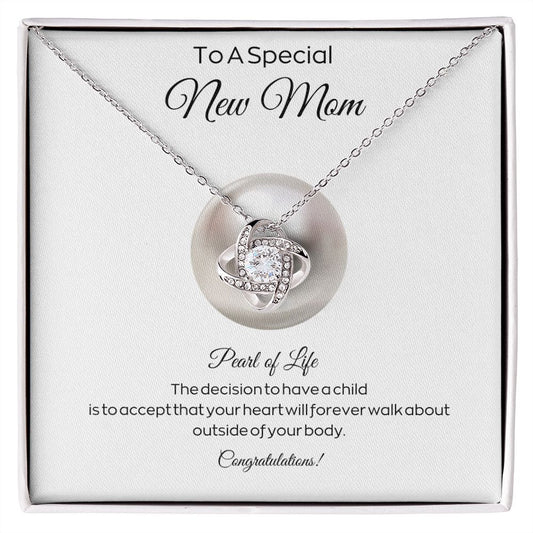 To A Special New Mom | Love Knot Necklace