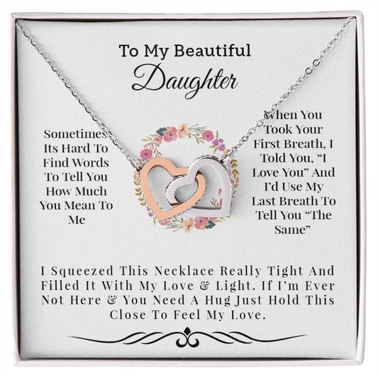 My Beautiful Daughter | Love & Light - Interlocking Hearts Necklace