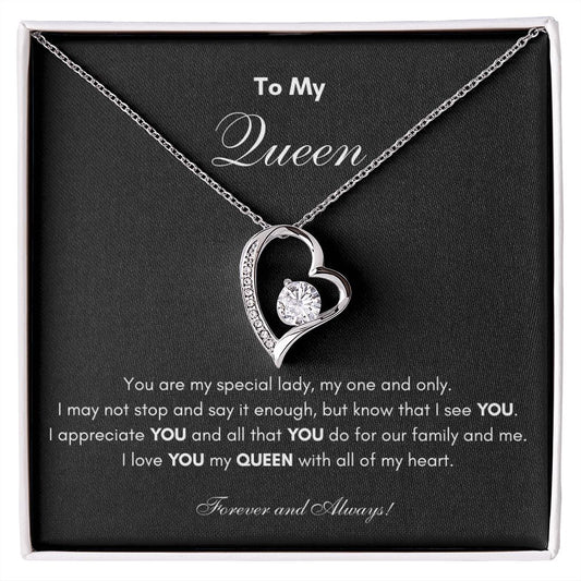 To My Queen | Forever Love Necklace